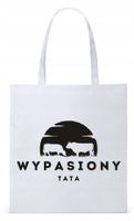 Dla Taty Ojca Tatusia Torba Eco Biała Shopper Z Nadrukiem Ze Zdjęciem