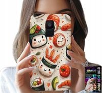 ETUI DO SAMSUNG A6 2018 - SŁODKIE UŚMIECHNIĘTE SUSHI OBUDOWA CASE