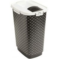 Rotho CODY 25 l biało-czarny pojemnik na suchą kar