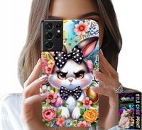 ETUI DO SAMSUNG GALAXY S21 Ultra - KRÓLIK WIELKANOCNY, ZAJĄC, JAJKA + FOLIA