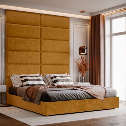 Panel Tapicerowany Ścienny Żółty 50cm x 15cm na Arena.pl