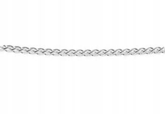 Srebrny łańcuszek warkocz pleciony lisi ogon 50 cm pr 925 na Arena.pl