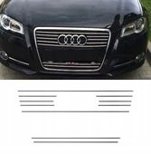 AUDI A3 8PA 8P S3 Listwy CHROM GRILL atrapa Tuning