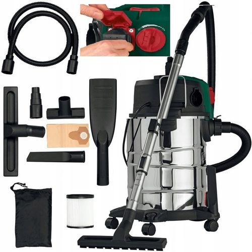 Odkurzacz PWD 30 C1 sucho mokro PARKSIDE 1500W gniazdo NAJMOCNIEJSZY na Arena.pl