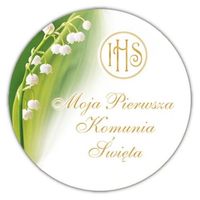 Opłatek na tort Tort Pierwsza Komunia Święta Komunijny Biblia Hostia Tekst