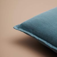 Poszewka z lnu Merida w kolorze zgaszonego turkusu