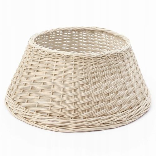 OSŁONA WIKLINOWA NA STOJAK POD CHOINKĘ 60CM OSŁONKA DO CHOINKI BIAŁA na Arena.pl