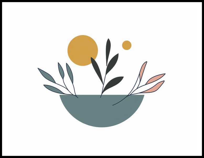Plakat 100x75cm Miska Roślinności zdjęcie 3