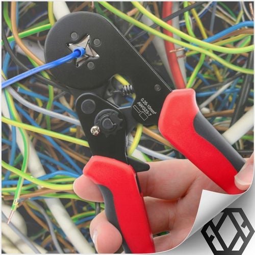 ZACISKARKA PRASKA DO KONEKTORÓW KOŃCÓWEK KABLI TULEJEK 0.25-10mm² na Arena.pl