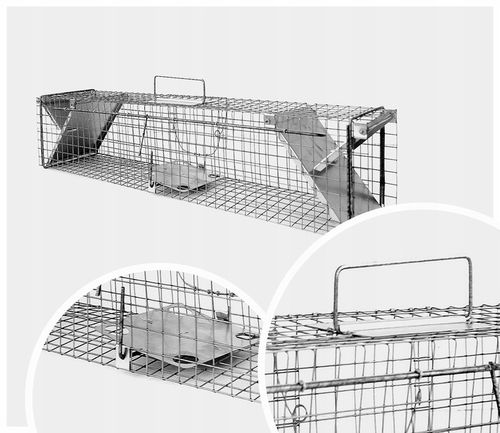 PROFESJONALNA PUŁAPKA ŻYWOŁAPKA KUNY SZCZURY ŁASKI NORKI ŁAPKA na Arena.pl