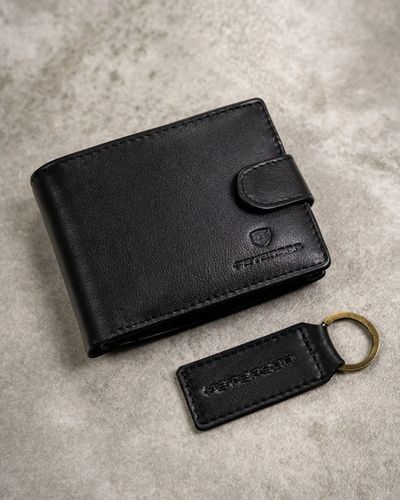 Peterson zestaw klasyczny portfel skórzany męski + brelok na Arena.pl