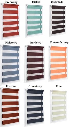 ROLETA ROLETY DZIEŃ NOC 57x150 CM Z NAPINACZEM NA WYMIAR RÓŻNE KOLORY na Arena.pl