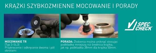 20x KRĄŻKI ŚCIERNE ROLOC + DYSK PODKŁADKA 50mm na Arena.pl