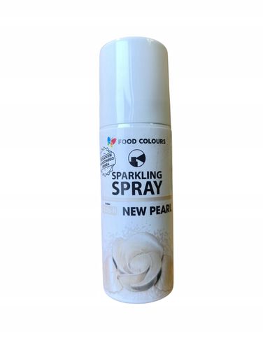 BARWNIK SPOŻYWCZY W SPRAYU New Pearl Nowa Perła z dodatkiem srebra - 50 ml na Arena.pl