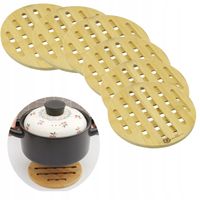 6xBAMBUSOWA PODKŁADKA na stół OKRĄGŁA PODSTAWKA POD KUBEK NACZYNIA garnek