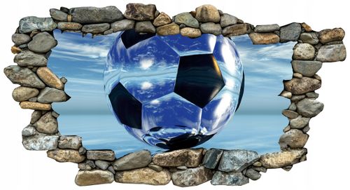 Naklejka samoprzylepna efekt 3D piłkarz stickers na Arena.pl