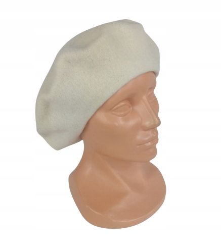 250 BERET FEZKO KREMOWY rozm. 11,5" duży na Arena.pl