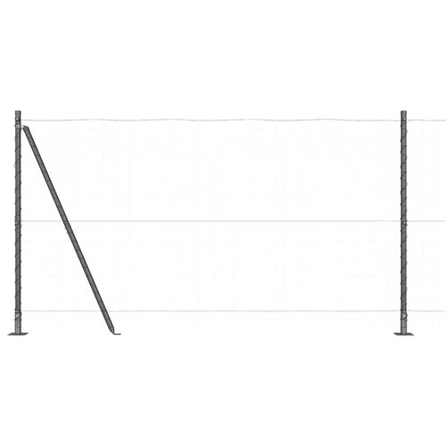 Słupek ogrodzeniowy. 26 pcs Srebrny 3.2 x 3.2 x 140 cm Stal na Arena.pl