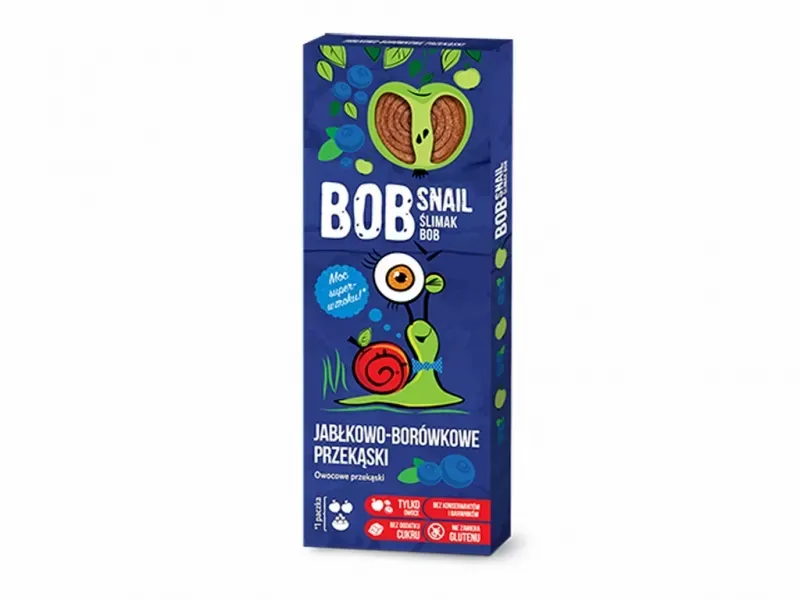 Przekąska Jabłko/borówka Kartonik 30g Bobsnail zdjęcie 1