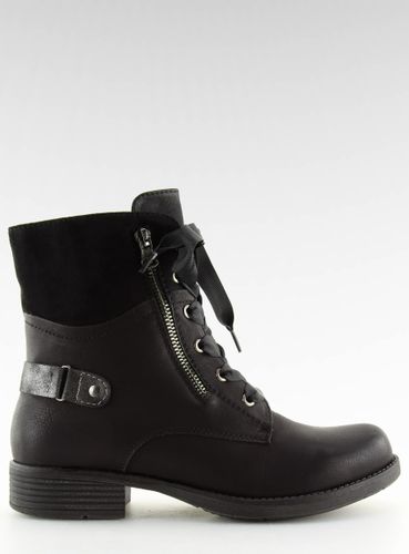 Botki sznurowane workery czarne 17103-2 BLACK - 41 na Arena.pl