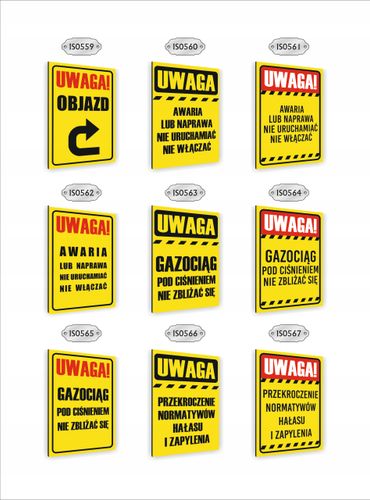 Tabliczka znak informacyjny dibond nadruk uv 40x30 UWAGA droga pożarowa na Arena.pl