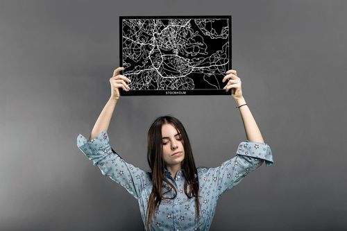 Deco Panel, Plan miasta Sztokholm 60x40 na Arena.pl