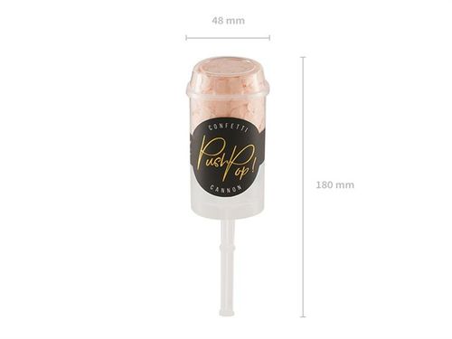 Konfetti strzelające Push Pop, brzoskwiniowe na Arena.pl