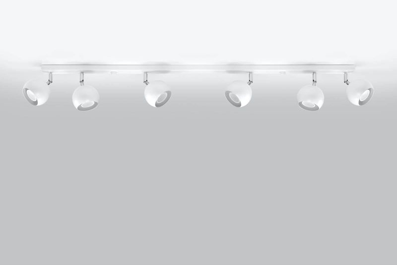 LAMPA sufitowa SL.0442 regulowana OPRAWA listwa SPOT reflektorki kule balls białe zdjęcie 2