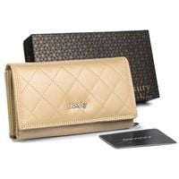 duży, skórzany portfel damski z systemem rfid - rovicky