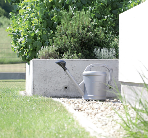 PROSPERPLAST Konewka do podlewania roślin kwiatów duży otwór srebrna 10 L na Arena.pl