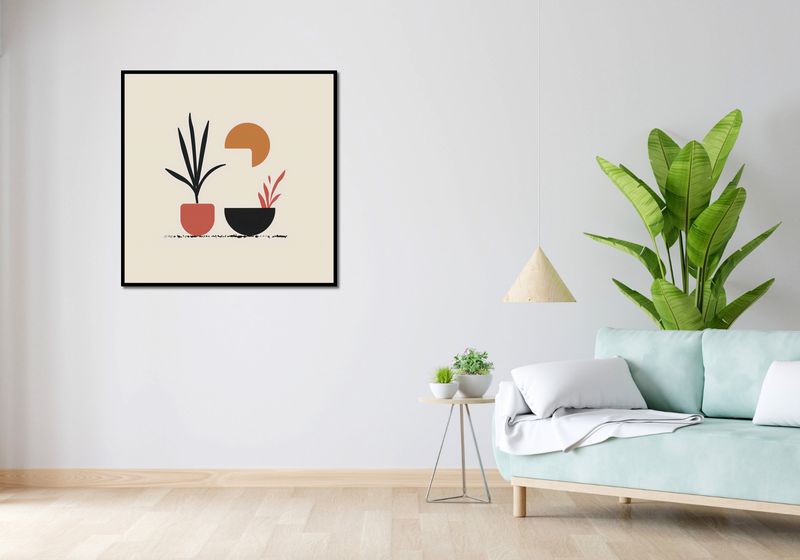 Plakat 90x90cm Domowy Ogród zdjęcie 4