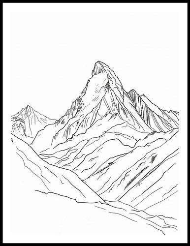 Plakat 60x80cm Górski Szkic na Arena.pl