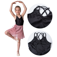 Body baletowe strój do tańca Odylia czarny 158-164 Czarny