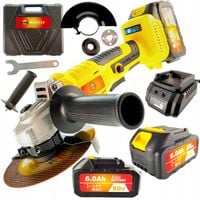 SZLIFIERKA KĄTOWA AKUMULATOROWA 24V/6,0Ah REGULACJA MOCNA MEISTER