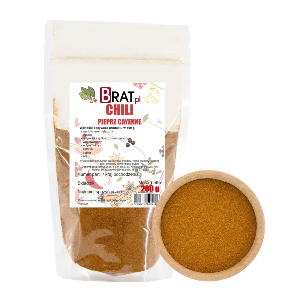 Chili pieprz cayenne 200g zdjęcie 1