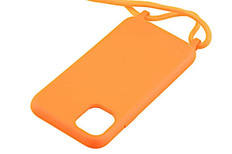Etui ze sznurkiem RCK do Apple iPhone 11 pomarańczowy zdjęcie 3