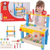 Duży Warsztat z Narzędziami drewniany 48 części