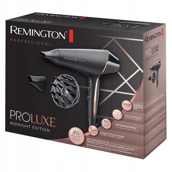 Suszarka do włosów REMINGTON AC9140 AC9140B PROLuxe Midnight jonizacja zdjęcie 3