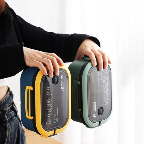 śniadaniówka lunch box ze sztućcami 21 x 14,5 x 8cm mięta pjm44m na Arena.pl