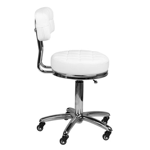 Taboret kosmetyczny AM-877 biały na Arena.pl