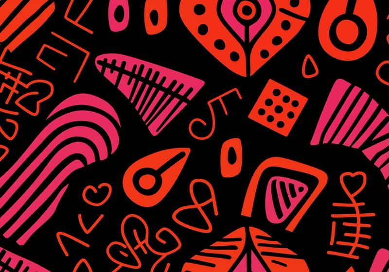 Plakat 100x70cm Rytm Wzorów zdjęcie 1