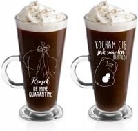Szklanka latte z grawerem PREZENT kubki dla par