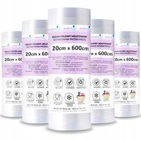 Zestaw 5x FOLIA Rolka Rękaw do ZGRZEWARKI próżniowej Pakowarki 20x600cm