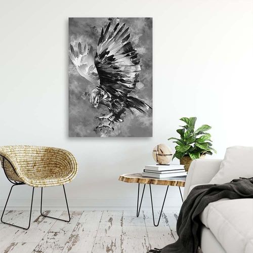 Deco Panel, Orzeł czarno biały 40x60 na Arena.pl
