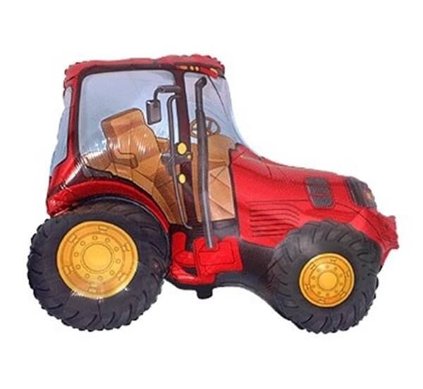 Balon foliowy traktor czerwony, 35 cm zdjęcie 1