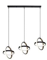 Lampa geometryczna LED klosz wisząca sufitowa AT54-3SL-Black