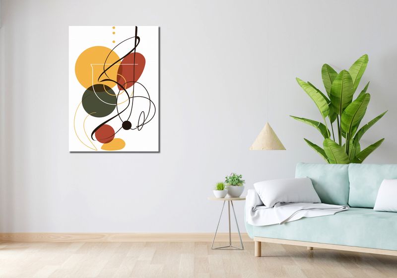 Obraz 70x100cm Taniec Form i Barw zdjęcie 2