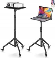Statyw na laptop projektor z uchwytem na telefon przenośny z kółkami 360