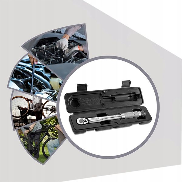 Klucz Dynamometryczny z Blokadą Blokada 5-25 Nm 1/4" Dwukierunkowy z Etui zdjęcie 5