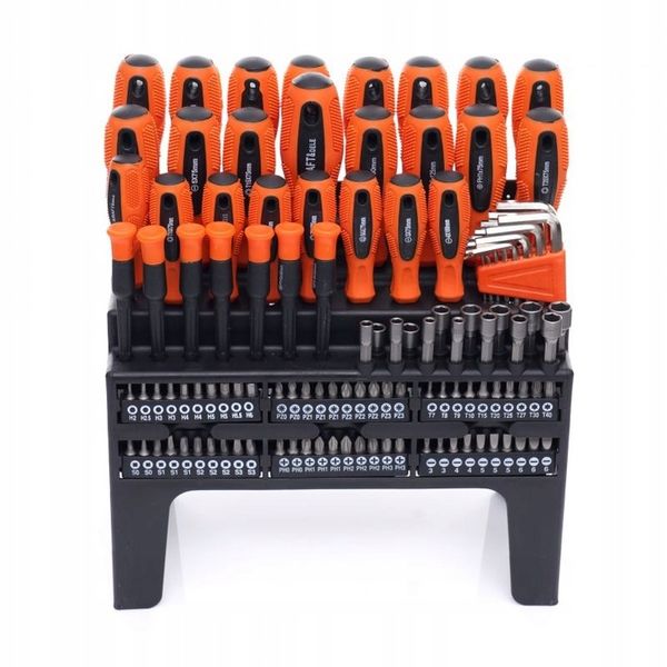 ZESTAW ŚRUBOKRĘTÓW I BITÓW STOJAK 122 ELEMENTÓW KD10958 zdjęcie 9